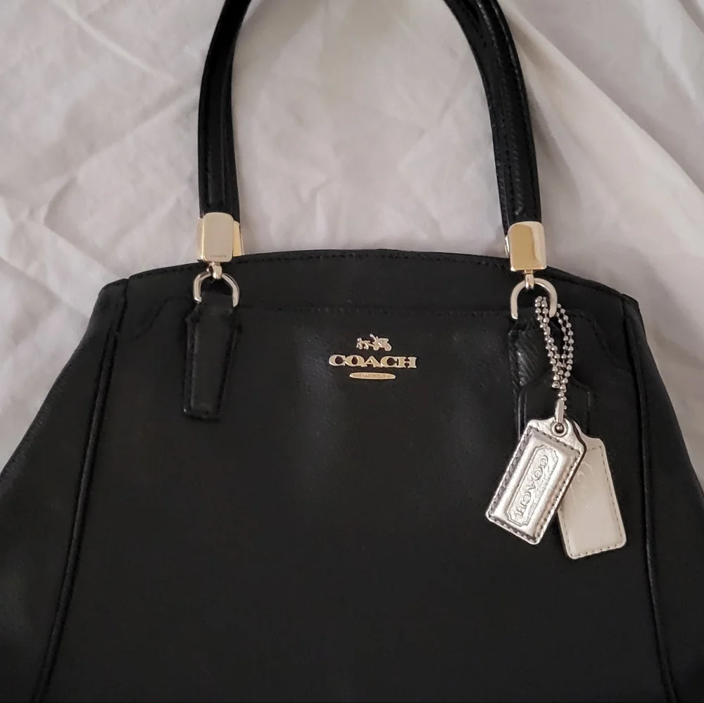 Coach small navy satchel - Picture 2 of 6
